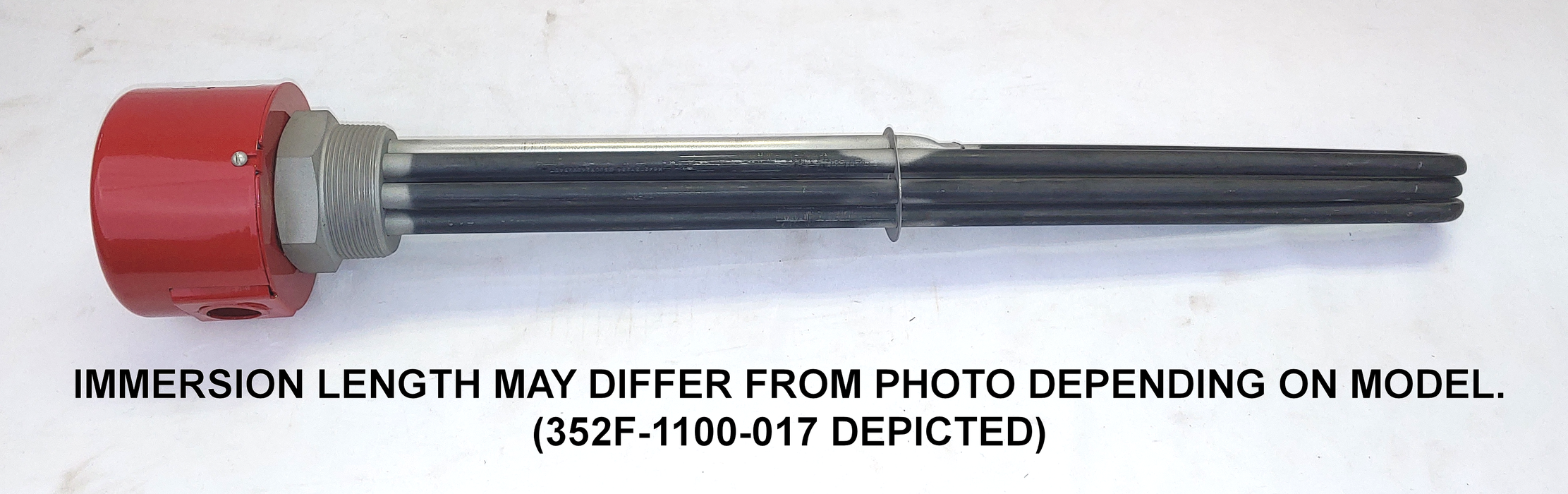 A-10053-SSN Model: 10000W @ 480V 3-Phase 25" Immersion Length Unregulated Incoloy Sheath With Stainless Steel 2" NPT Screw Plug Immersion Elements