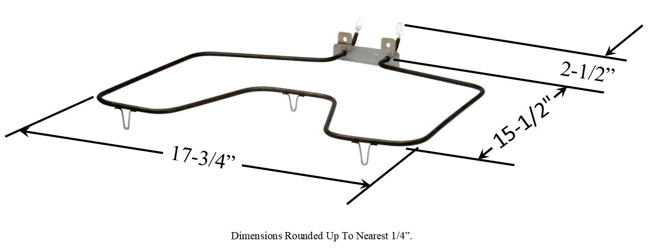 Model TC-44K10005: GE WB44K10005 Equivalent Range/Oven Bake Replacement Element, 2,585W @ 240V