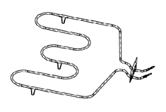 Model TC-44K-10009: GE / Roper WB44K10009 Range/Oven Bake Replacement Element, 3,410W @ 240V