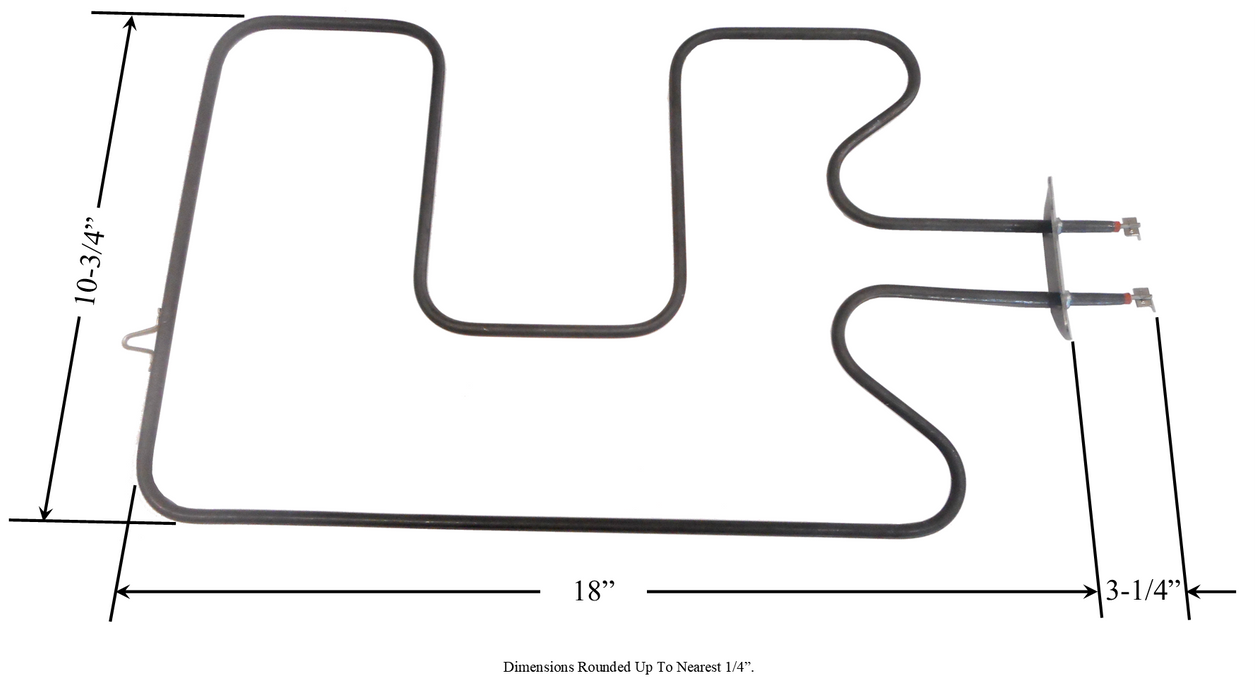 Model TC-44X139: GE WB44X139 Equivalent Range/Oven Broil Replacement Element, 3,100W @ 240V