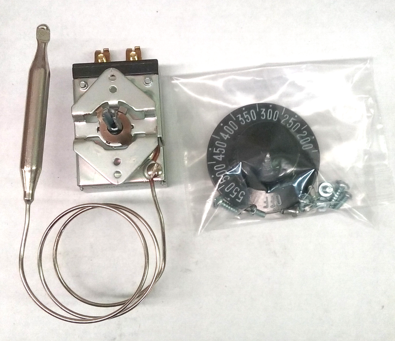 E-5511-K-18: 175°-550°F SPST Heating Line Voltage Mechanical Thermostat, 120 to 240VAC, 25A MAX.