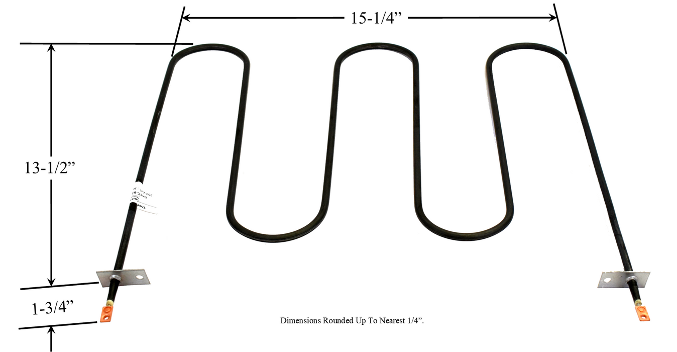 Model TC-612: Tappan 220T001P01 / Whirlpool CH612 Equivalent Range/Oven Broil Replacement Element, 3,000W @ 250V