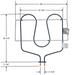 Model TC-642: Frigidaire / Westinghouse: 5300210941 Equivalent Range/Oven Broil Replacement Element, 2,800W @ 250V