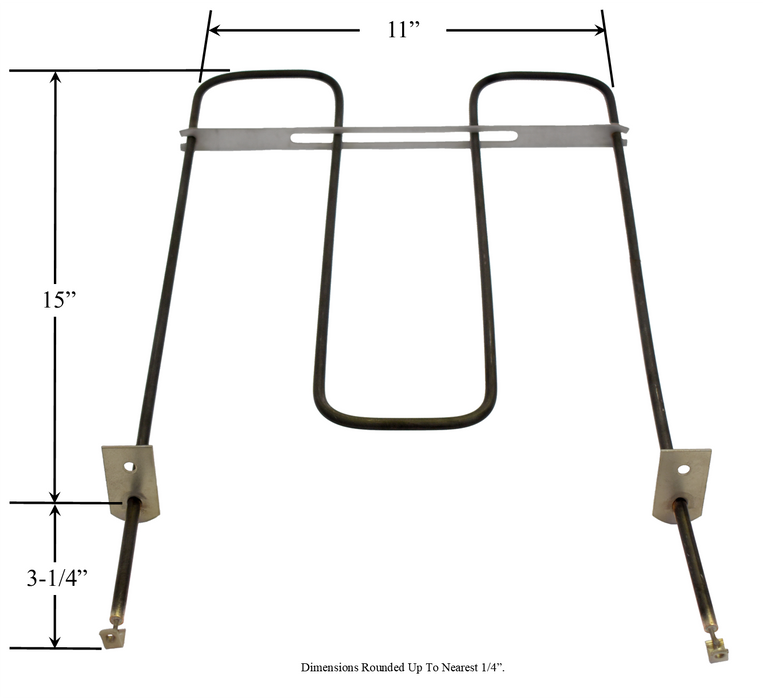 Model TC-706: Enterprise 150515, 150516, 150519 Equivalent Range/Oven Broil Replacement Element, 2,700W @ 240V