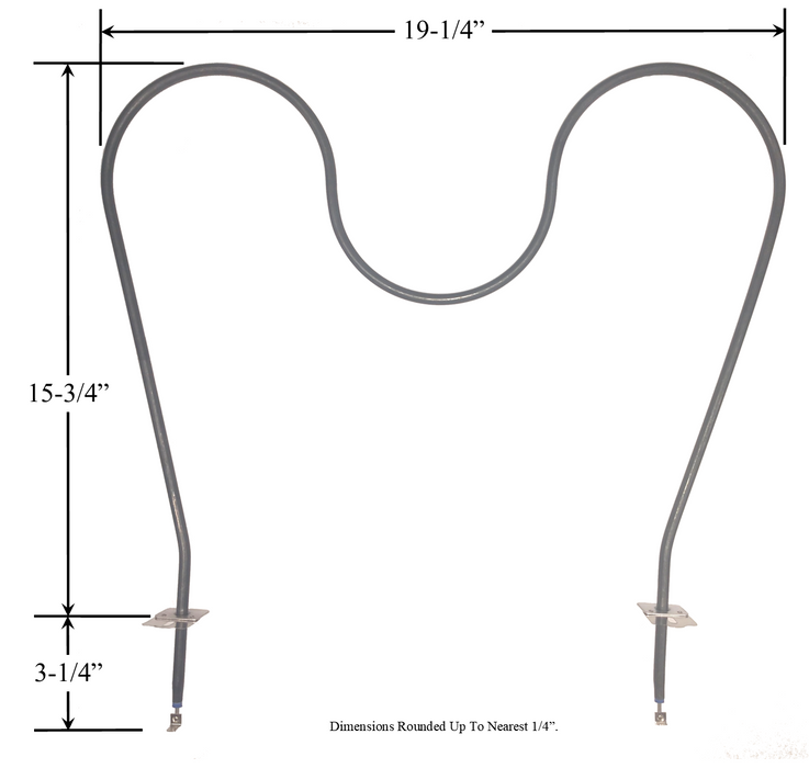 Model TC-4880: Frigidaire / Kelvinator (Sears) / Kenmore 5308003347 & Whirlpool WP866375 Equivalent Range/Oven Bake Replacement Element, 2,400/3,195W @ 208/240V