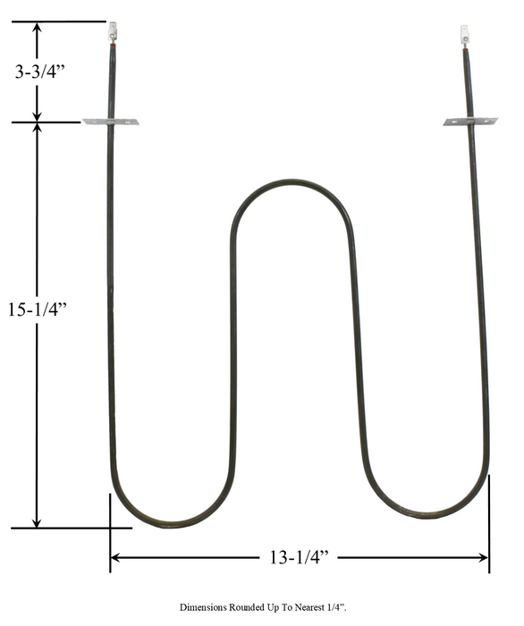 Model TC-4830: GE / Roper 322353 Equivalent Range/Oven Broil Replacement Element, 3,200W @ 240V