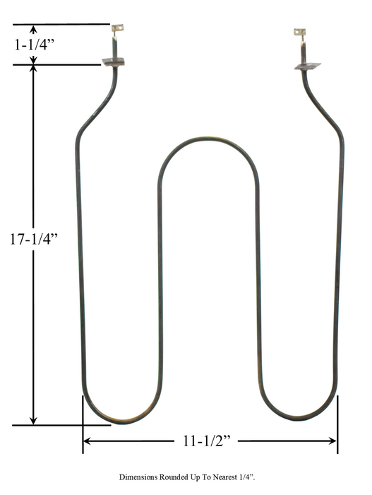 Model TC-4889: Preway / Kenmore K12029 Equivalent Range/Oven Broil Replacement Element, 3,000W  @ 208V
