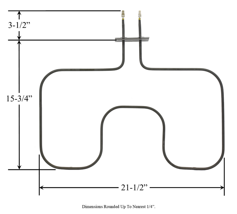 Model TC-5868: Caloric / Modern Maid 31-063531-04-0 Equivalent Range/Oven Bake Replacement Element, 2,500W / 1,878W @ 240V / 208V