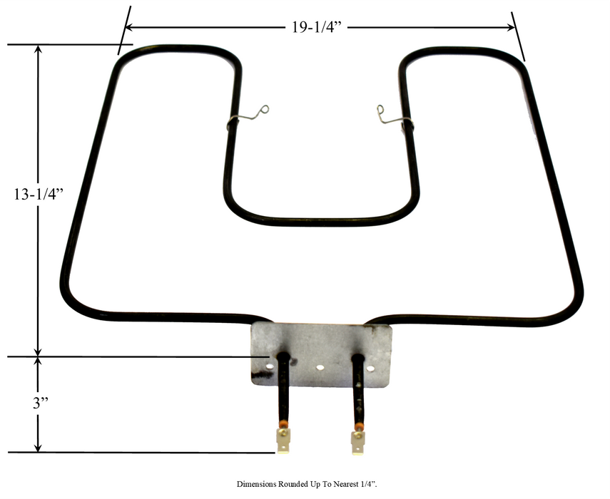 Model TC-5869: Caloric: 31-063532-04-0 Equivalent Range/Oven Bake Replacement Element, 3,000W / 2,250W @ 240V / 208V
