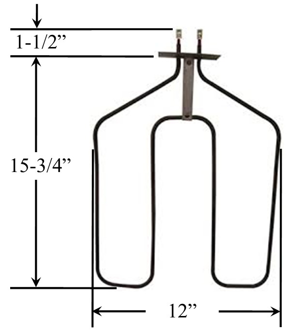 Model TC-44X134: GE WB44X134 Range/Oven Bake Replacement Element, 3,000W @ 240V