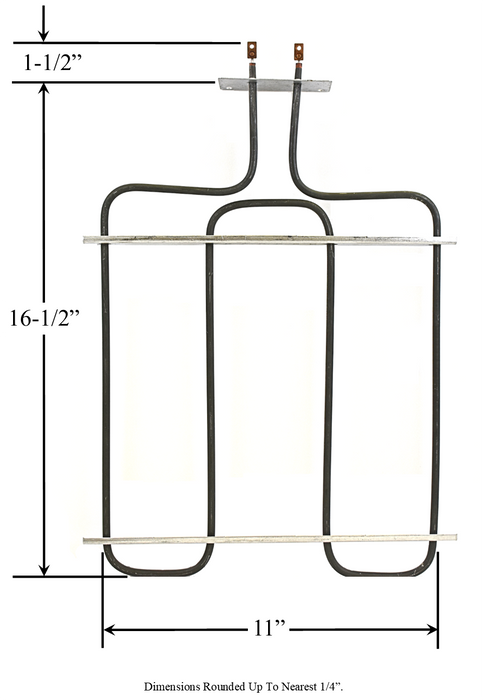 Model TC-1044: Frigidaire/Tappan 03-233-9 Equivalent Range/Oven Broil Replacement Element, 2,200W @ 250V