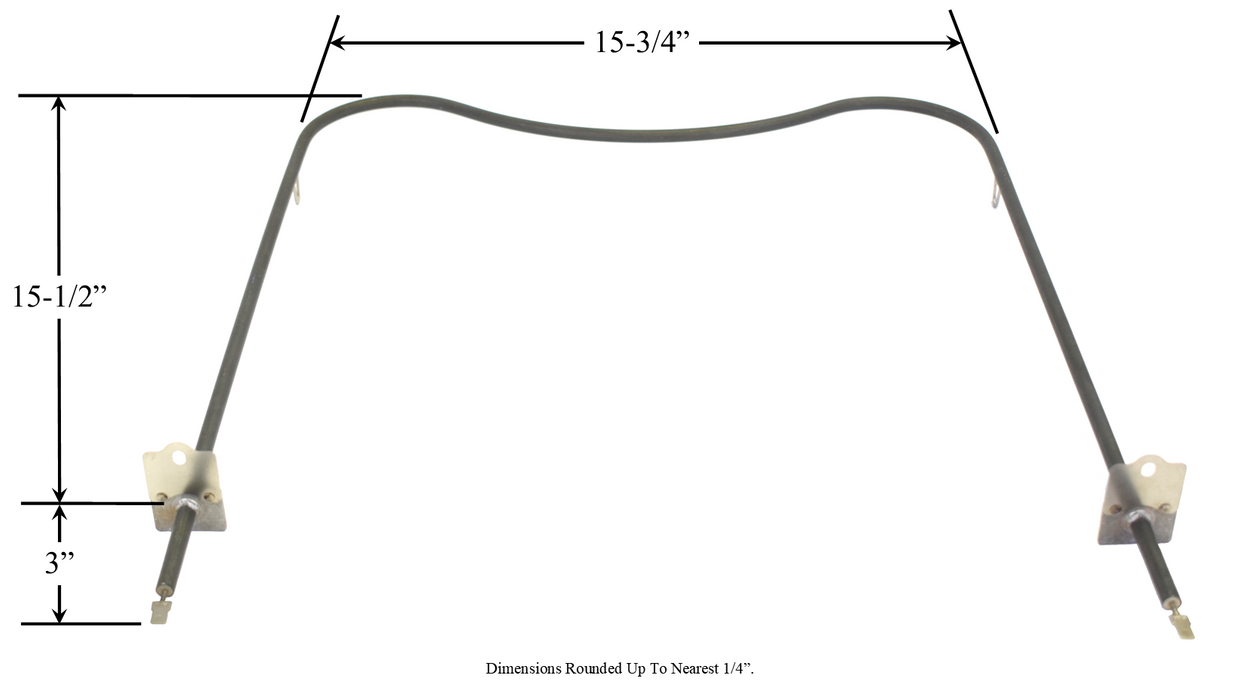 Model TC-2836: Chambers 14114 / CH2836 Equivalent Range/Oven Bake Replacement Element, 2,000 / 1,500 W @ 240 / 208 V