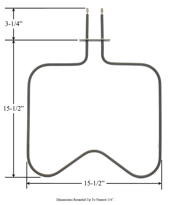 Model TC-2838: Kenmore 22238 Equivalent Range/Oven Bake Replacement Element, 1,800W / 1,350W @ 240V / 208V