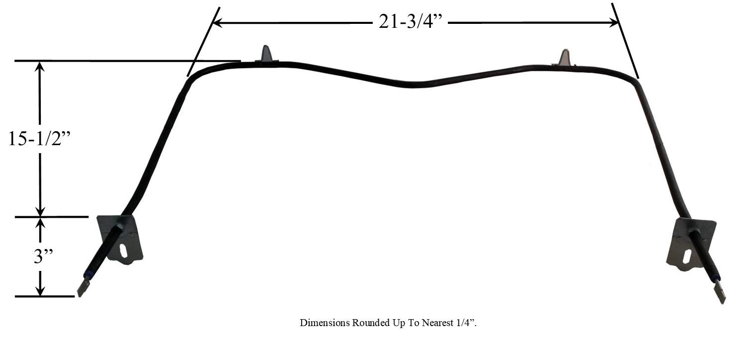 Model TC-2860: Whirlpool 326793 Equivalent Range/Oven Broil Replacement Element, 2,500 W / 1,875 W @ 240 V / 208 V