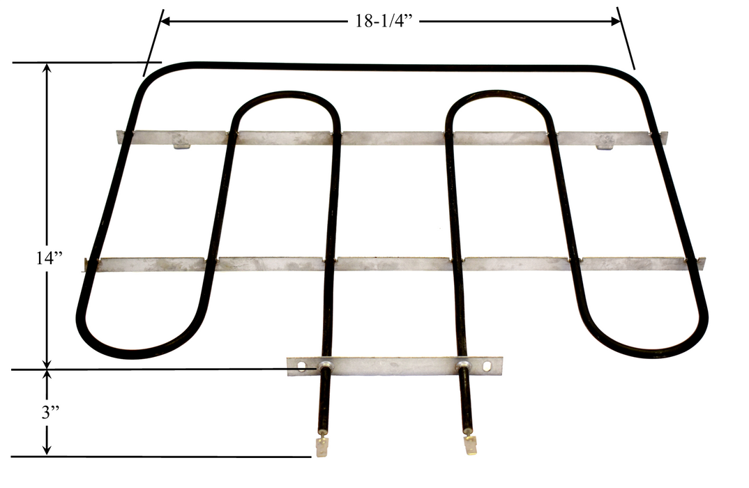 Model TC-7152: Whirlpool 4451175 Equivalent Range/Oven Replacement Bake Element, 2,200W / 1,650W @ 240V / 208V