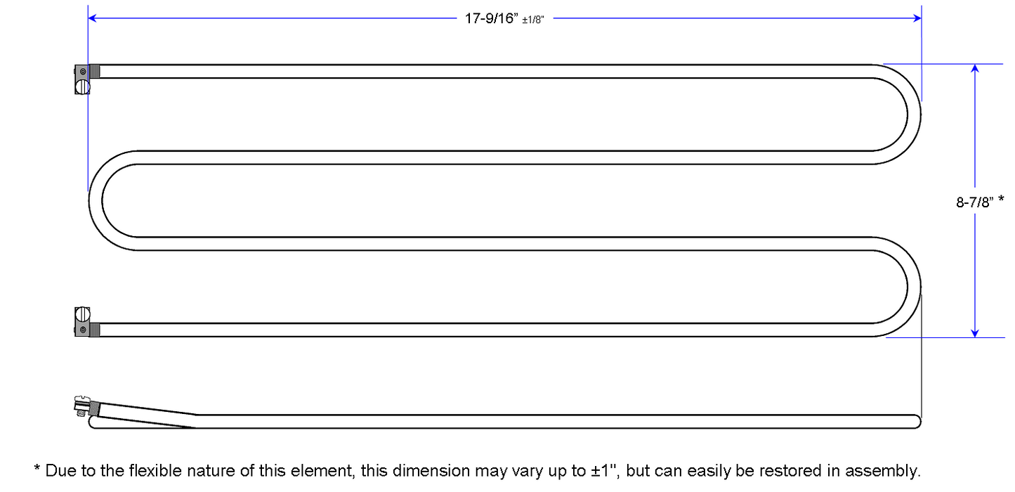GE/Hobart CF-series Equivalent Replacement Food Warmer Elements