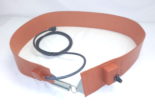 Model DHW-55-115-TS: 1.5kW, 115VAC, 55-Gallon Metal Drum Heater With 50°-425°F Thermostat Control - 4" Wide