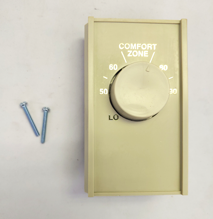 Honeywell Beige S22HS Wall-Mounted Single-Pole Heat-Only Room Thermostat, LOW-50°-90°F