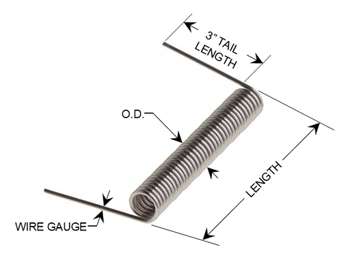 Replacement Nichrome Electric Heater Open Coils For Dryers & Ranges