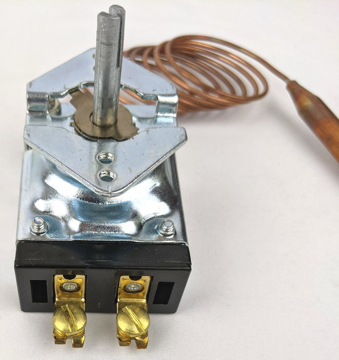 E-2541-K: 60°-250°F SPST Heating Line Voltage Mechanical Thermostat, 120 to 250VAC, 25A MAX.