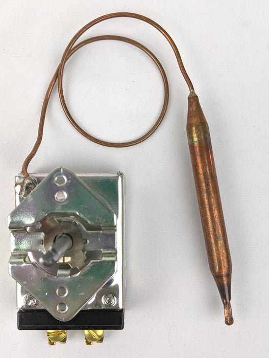 E-2511-K-12: 60°-250°F SPST Heating Line Voltage Mechanical Thermostat, 120 to 250VAC, 25A MAX.