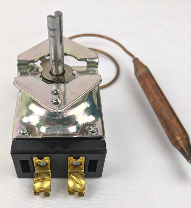 E-2511-K-12: 60°-250°F SPST Heating Line Voltage Mechanical Thermostat, 120 to 250VAC, 25A MAX.