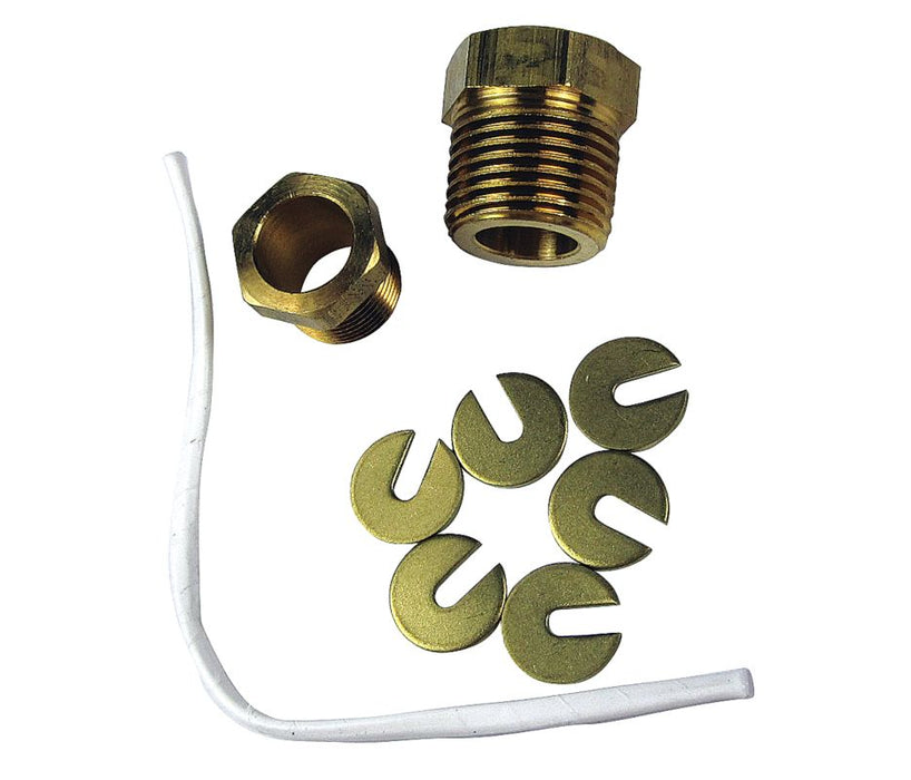 Universal 3/8"-18 Brass Stuffing Box Kit (aka Packing Gland Kit)