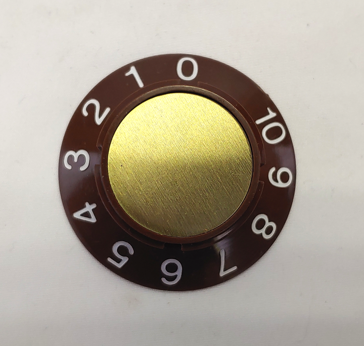 AR3-SK10M # 0-10 Brown Replacement Thermostat Dial/Knob