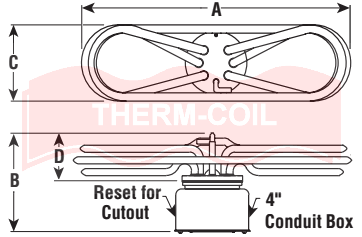 UCH-5053-C: 5,000 W @ 480 VAC, Three-phase, Copper Urn Heater with Thermal Cutout