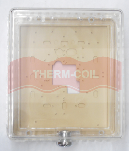 TPI TG2 Thermostat Guard Clear Case With Lock & Key - top view