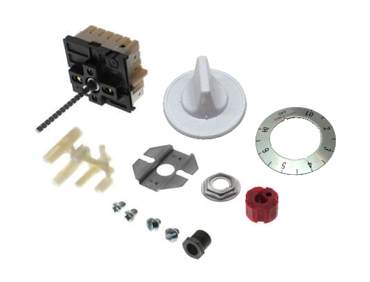 Model IC-2WM: Robertshaw® 5500-204M Residential 240 VAC Universal Infinite Switch Kit, Non-PTT - With White Dial